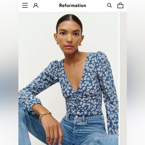 NWT Reformation Nell Top - size medium - Picture 2 of 3